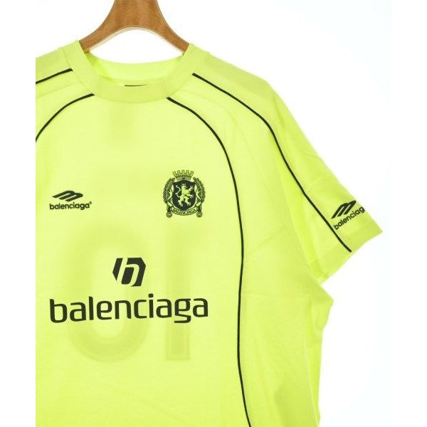 Balenciaga T-Shirt Cotton Fluorescent Yellow — view 4
