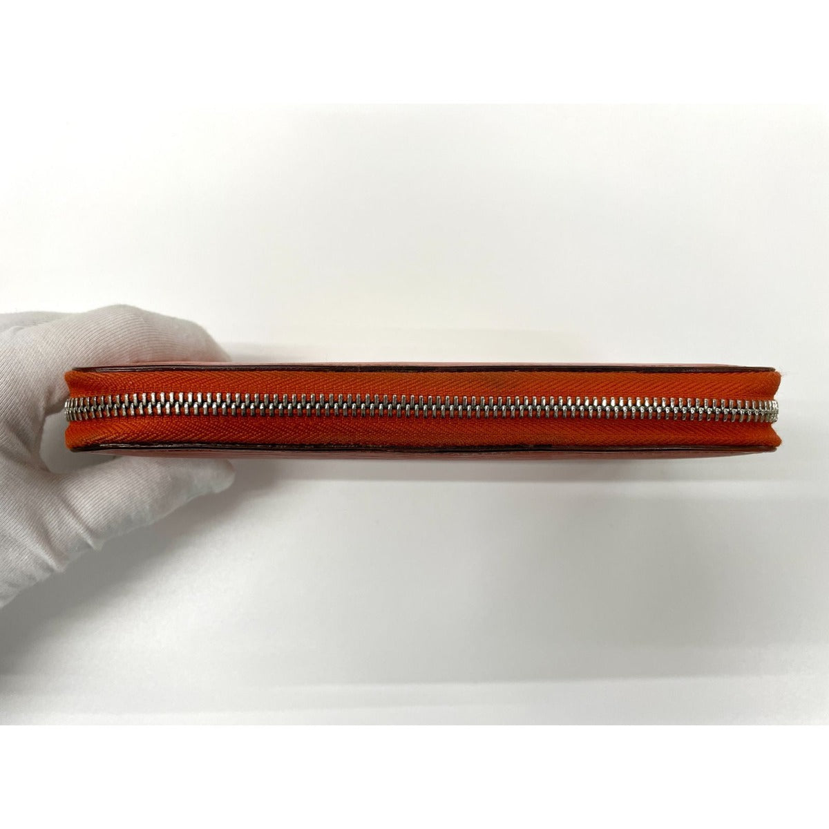 Louis Vuitton Epi Zippy Wallet Round Zip Piment Orange — view 3