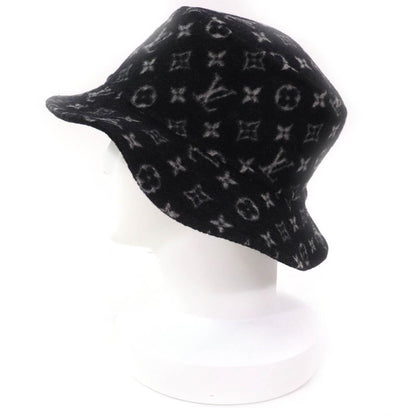 Louis Vuitton 2020 M76743 Bob Carry On Hat 100% Wool Monogram Hat Black M Made