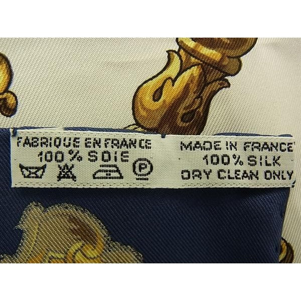 Hermes Scarf Carre 90 LES CLES Key Pattern Multicolor 100% Silk Large — view 5