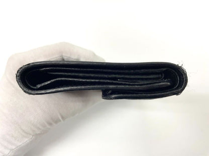 Celine Old Celine Vintage C Macadam Allover Jacquard And Leather Trifold Wallet