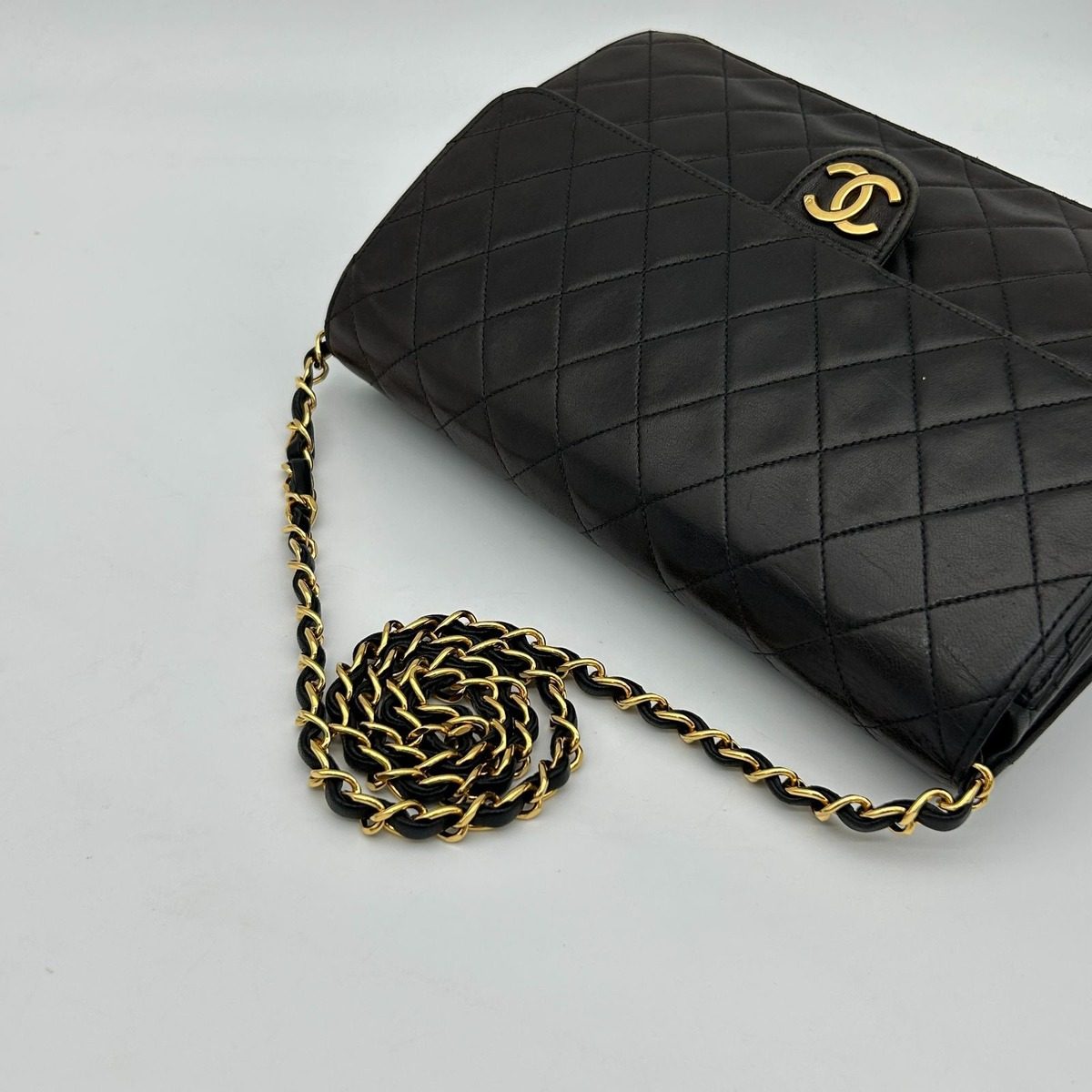 Chanel Quilted Push Lock Chain Shoulder Bag — view 7