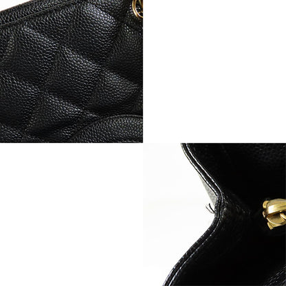 Chanel Grand Shopping Tote Bag GST Black Gold Caviar Leather — view 7