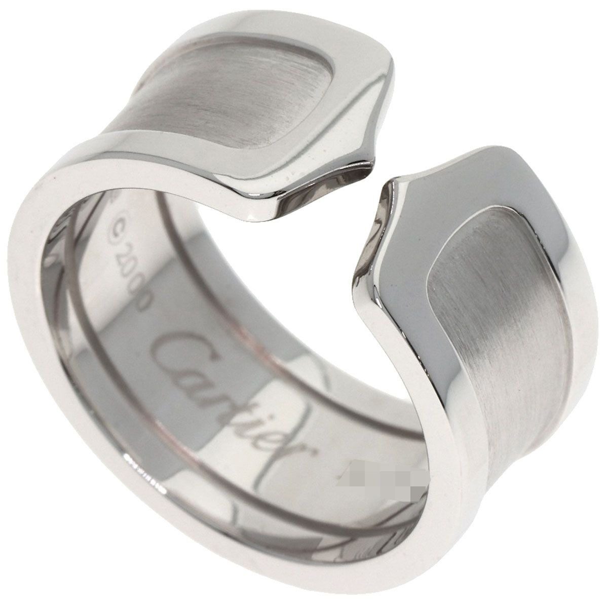 Cartier C2 LM 55 Ring 18k White Gold