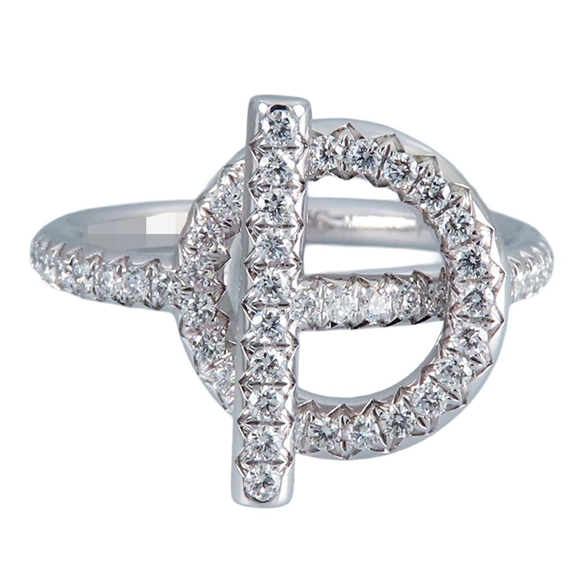 Hermes Echappee Ring White Gold 18K Diamond PM 50 — view 2