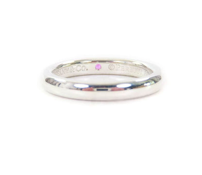 Tiffany & Co Elsa Peretti Stacking Band Ring Ag925 Pink Sapphire