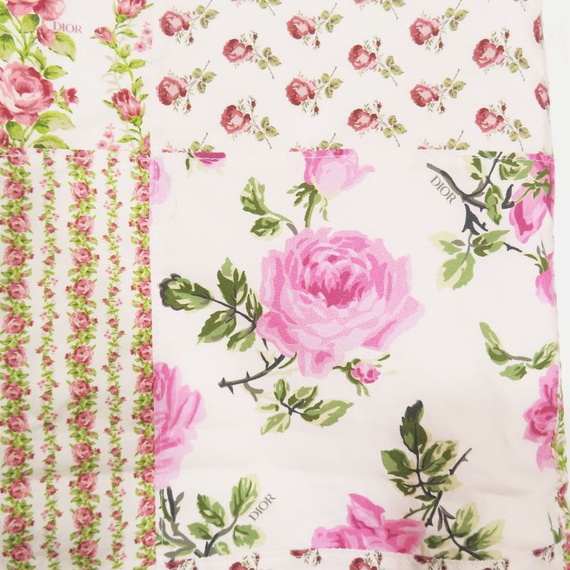 Unused 22AW DIOR Patchwork Short Half Pants Floral Rose Semi-wide 293c170b5680