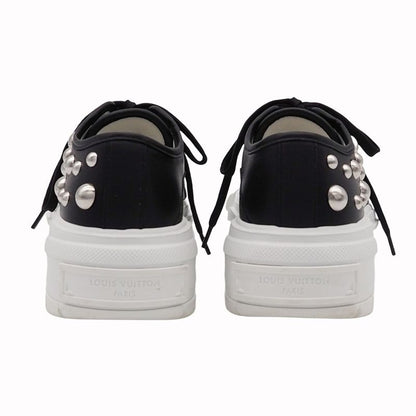 Louis Vuitton LV X Yk LV Squad Line Sneakers Shoes Women's Yayoi Kusama Black