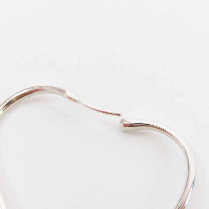 Tiffany & Co Open Heart Hoop Earrings For Both Ears Ag925 Silver