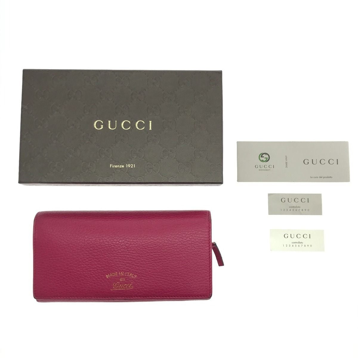 Gucci Long Wallet Shocking Pink