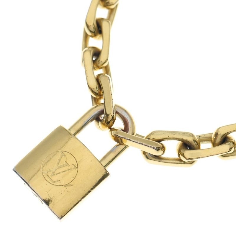 Louis Vuitton Collier Edge Cadena Necklace Gold Mp2993