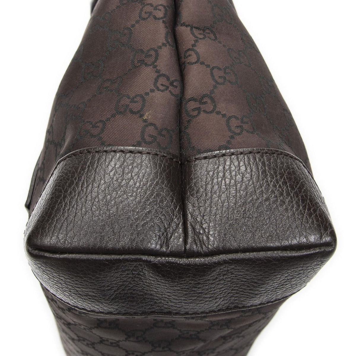 Gucci Medium Front Pocket Dark Brown GG Nylon Canvas — view 8