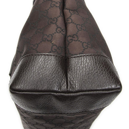 Gucci Medium Front Pocket Dark Brown GG Nylon Canvas — view 8