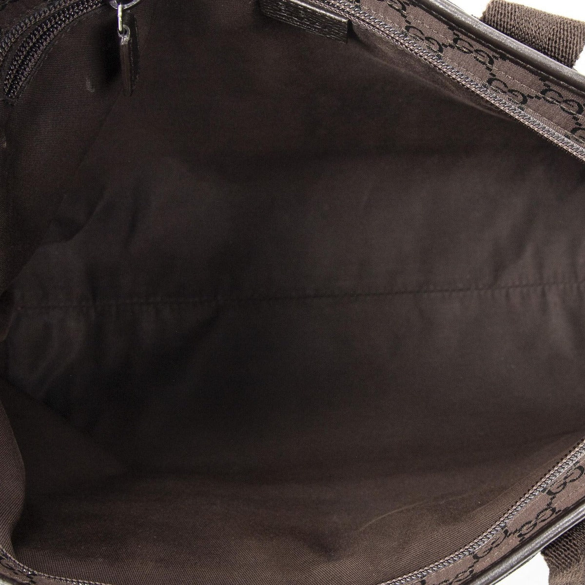 Gucci Medium Front Pocket Dark Brown GG Nylon Canvas — view 9