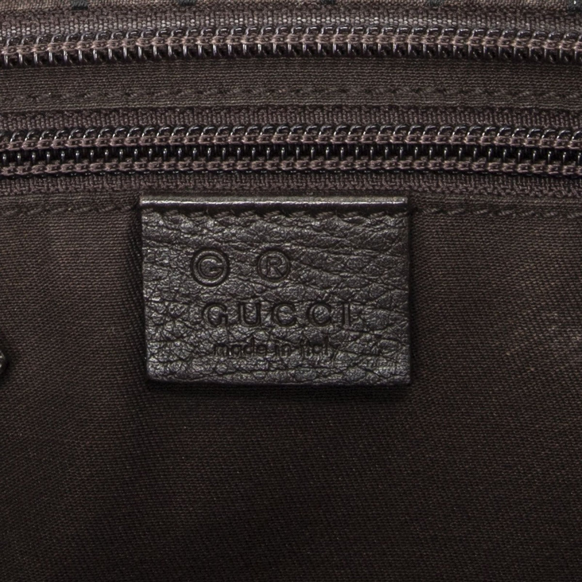 Gucci Medium Front Pocket Dark Brown GG Nylon Canvas — view 10