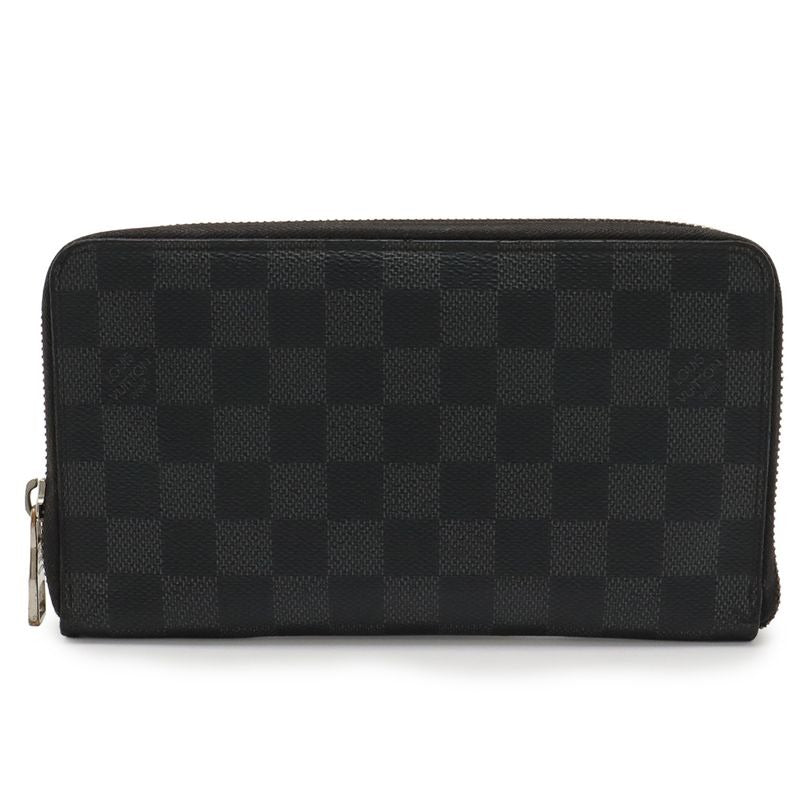 Louis Vuitton Damier Graphite Zippy-organizer-round Zipper-bifold Long Wallet
