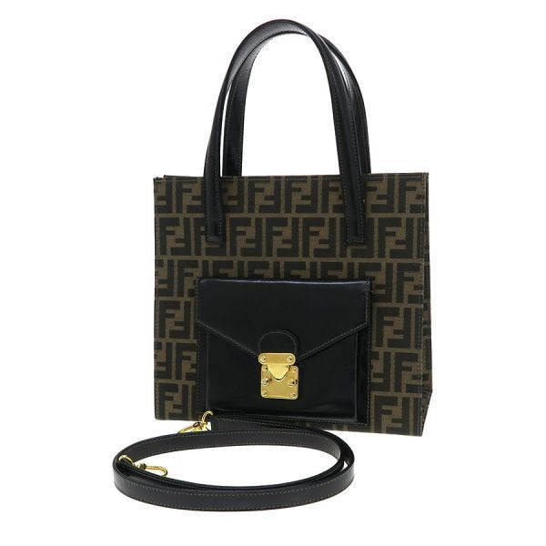 Fendi Shoulder Bag Leather Brown