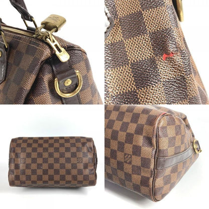 Louis Vuitton Handbag Speedy Bandoliere 25 N41368 Damier Canvas Ebène Brown