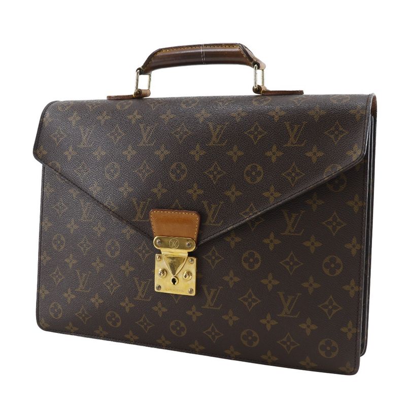 Louis Vuitton Serviette Conseil Briefcase M53331 Monogram Canvas Brown Mi0994