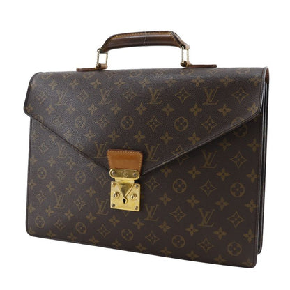 Louis Vuitton Serviette Conseil Briefcase M53331 Monogram Canvas Brown Mi0994