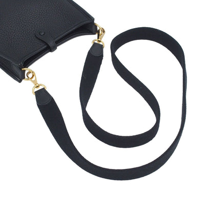 Hermes Evelyne TPM Black Gold Taurillon Clemence Amazon Shoulder Bag — view 4