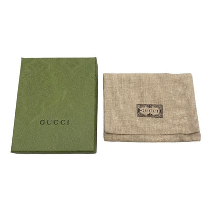 Gucci Key Holder Double G Key Chain 752067 Palladium Tone Silver Gucci