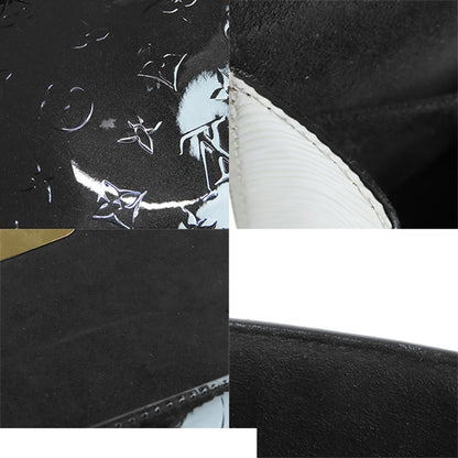Louis Vuitton Spring Street PM Noir Black White Brown Monogram Vernis 2-Way — view 8