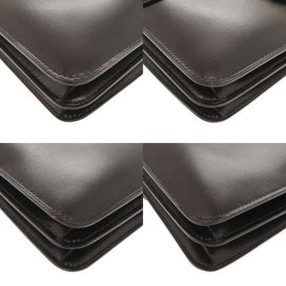 Hermes Vintage Leather Black Handbag Black 1126 Hermes