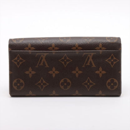 Louis Vuitton Monogram Portefeuille-sarah Long Wallet M62235 Brown × Rose