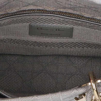 Christian Dior M0565orey Lady Dior D-lite Medium Cannage Canvas Handbag Women