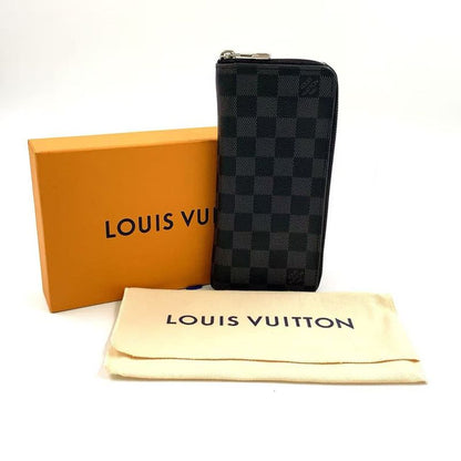 Louis Vuitton Zippy Wallet Vertical Damier Graphite Damier Graphite PVC Black