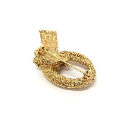 Dior Vintage Pin Brooch Pin Badge Gold — view 2
