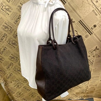 Gucci GG Canvas Tote Brown — view 3