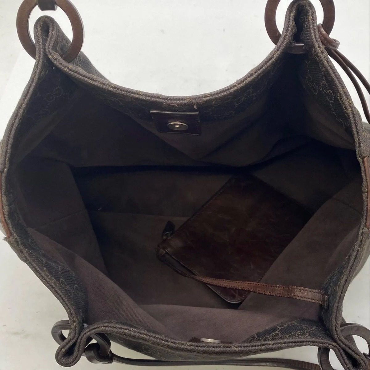 Gucci GG Canvas Tote Brown — view 8