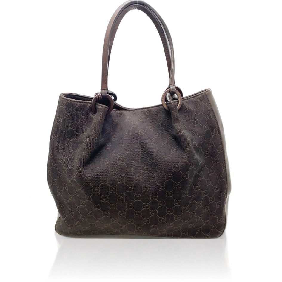 Gucci GG Canvas Tote Brown