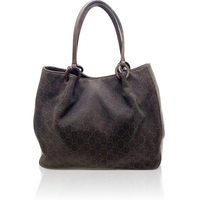 Gucci GG Canvas Tote Brown