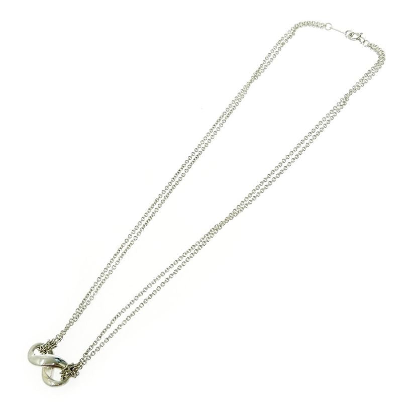Tiffany & Co Silver Infinity Necklace 8.0g 925 Engraved 367363 Necklace