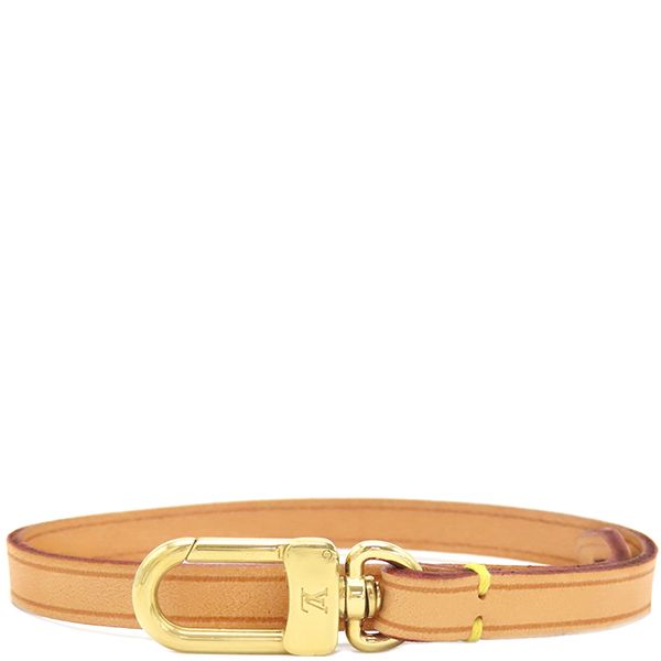 Louis Vuitton Shoulder Strap 35cm (13.78in) Nubuck Leather Beige Gold Hardware