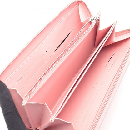 Louis Vuitton Round Wallet Zippy Sugar Pink Poppy Leather Red Black — view 3