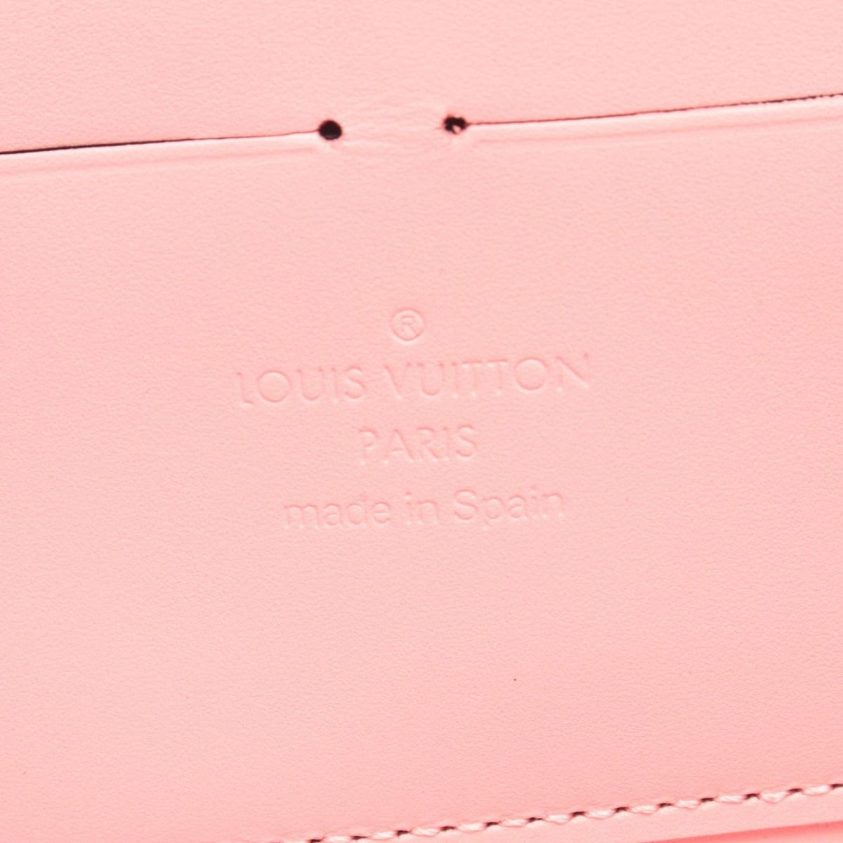 Louis Vuitton Round Wallet Zippy Sugar Pink Poppy Leather Red Black — view 4