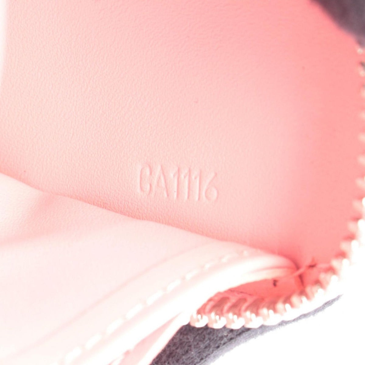 Louis Vuitton Round Wallet Zippy Sugar Pink Poppy Leather Red Black — view 5