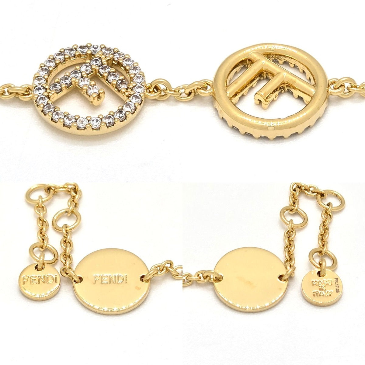 Fendi Is Bracelet New Logo Shape Ornament Natural Crystal — view 5