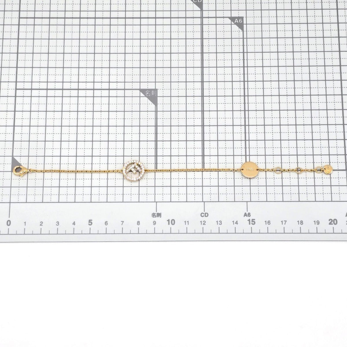 Fendi Is Bracelet New Logo Shape Ornament Natural Crystal — view 8