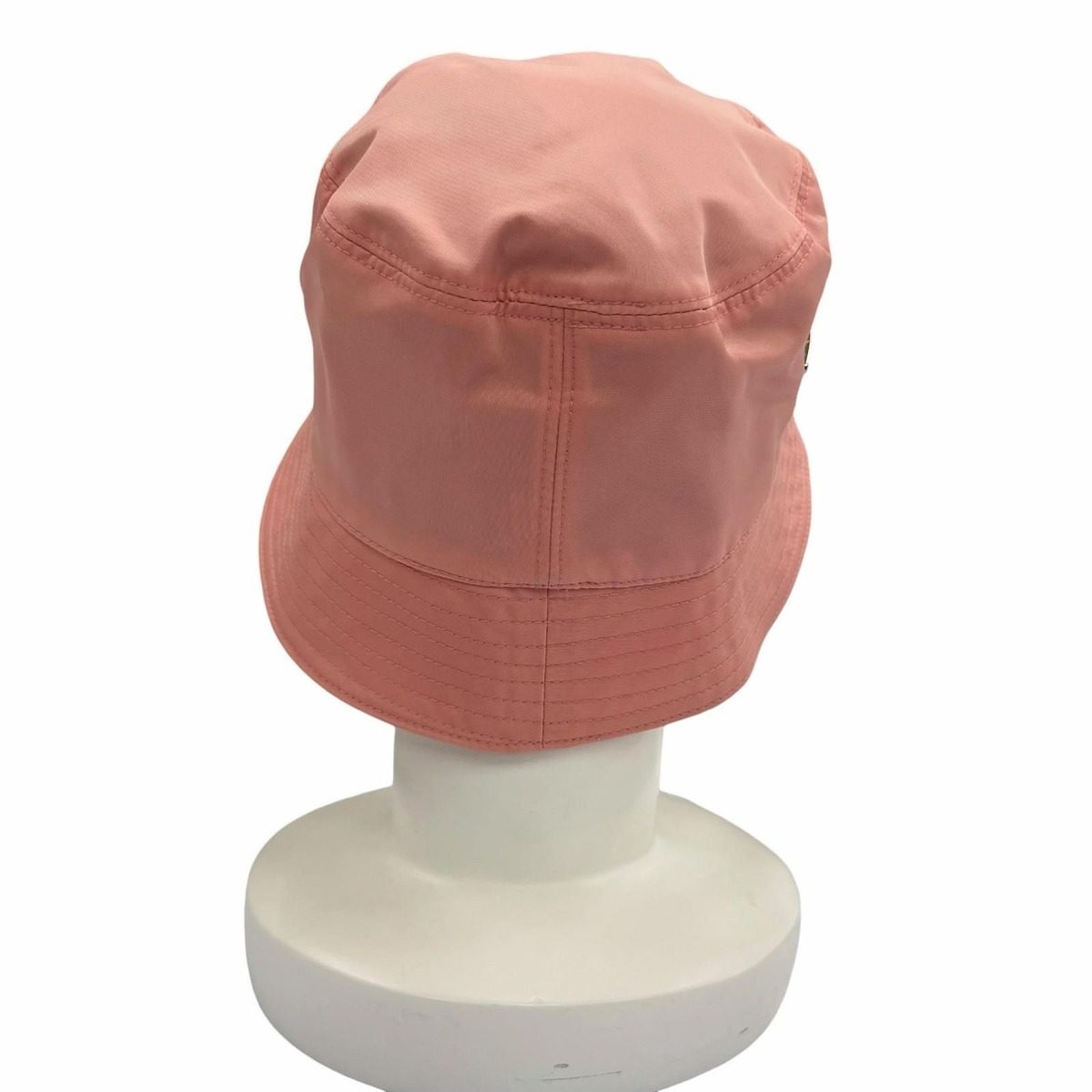 Prada Lining Cotton Leather Bucket Hat Pink — view 4