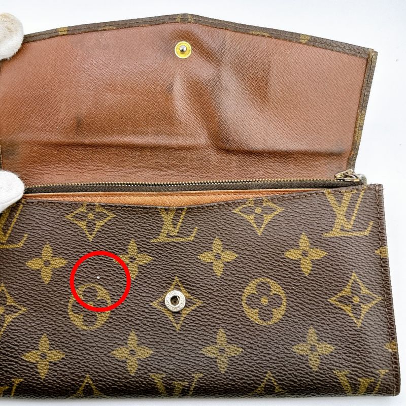Louis Vuitton M61724 Monogram Vintage Pochette Porte Monet Cles Di Long Wallet