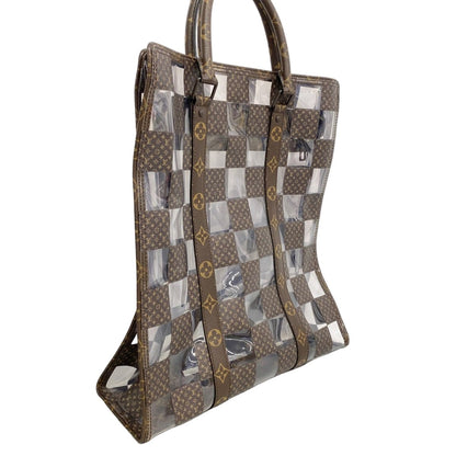 Louis Vuitton Handbag Monogram Chess Sac Plat Brown Clear 2-Way — view 2