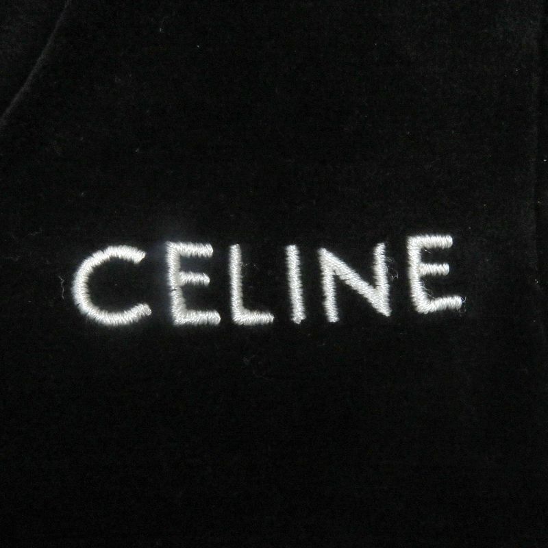 Celine 2z670748q Eddie Period Sideline Velour Track Pants Black XS Made In