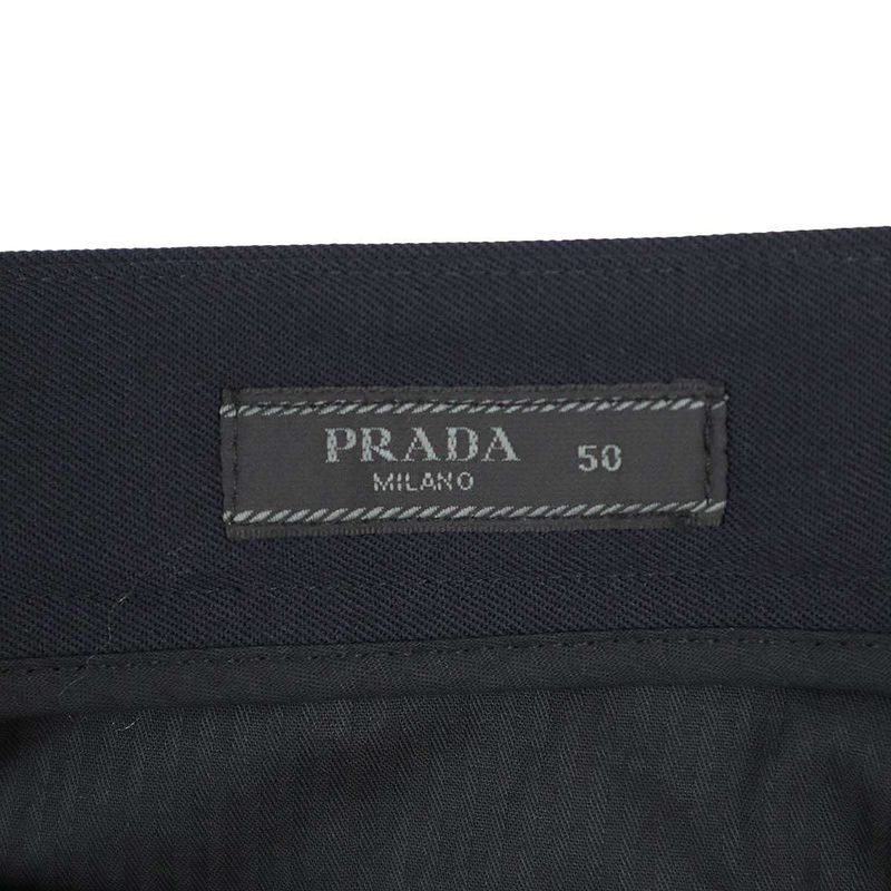 Prada Wool Trouser Pants Upa669 108n Navy 50