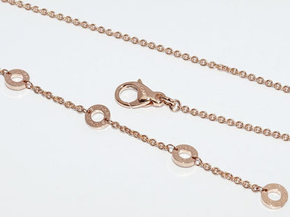 Bulgari Necklace Chain Necklace 18K Pink Gold Bulgari Chain Necklace