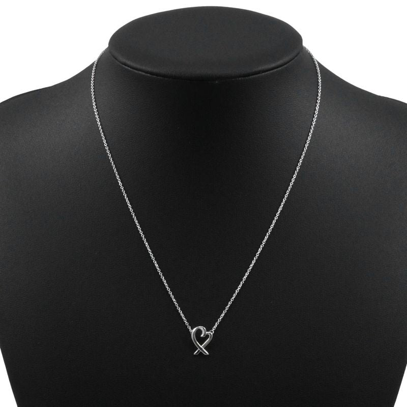 Tiffany & Co Loving Heart Paloma Picasso 925 Silver Ladies 1.7g Necklace
